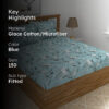 Clment Floral Microfiber Bedsheet