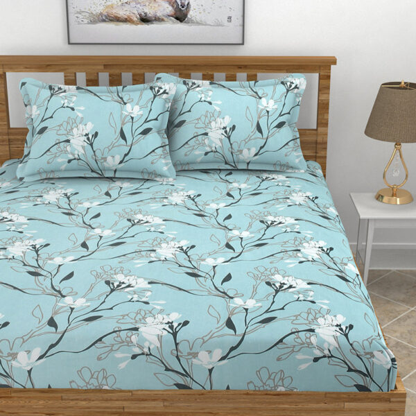 Clment Floral Microfiber Bedsheet