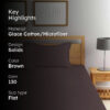 Cora Stripe Bedsheet _ Brown
