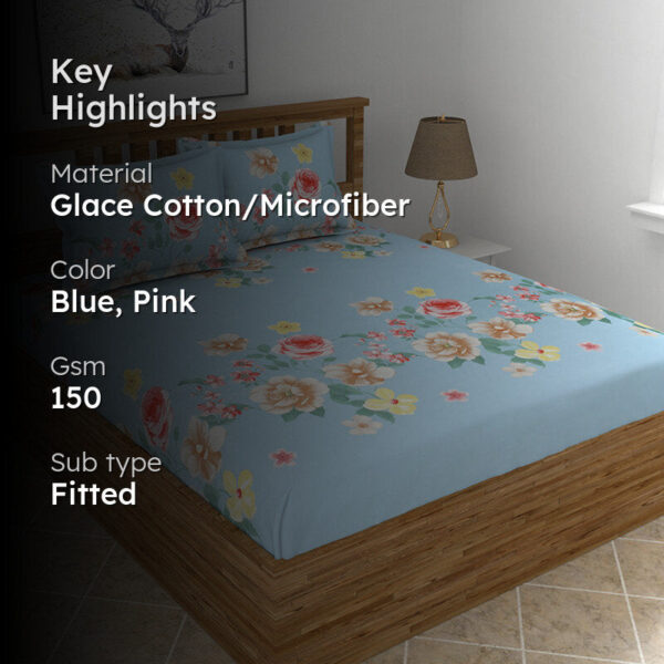 Damien Floral Microfiber Bedsheet Damien Floral Microfiber Bedsheet