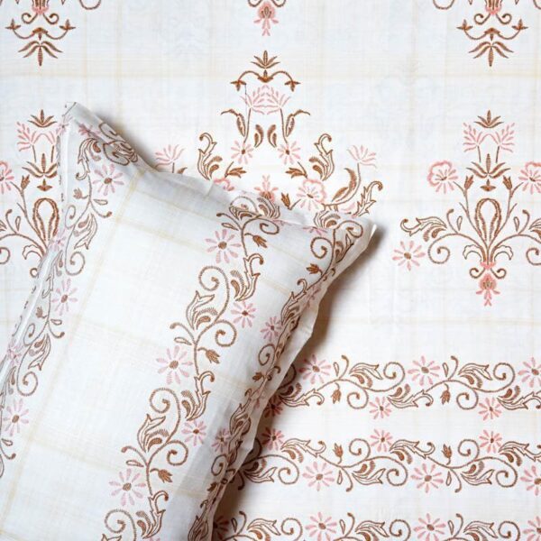 Ethnic Charms Bedsheet - Pink Ethnic Charms Bedsheet - Pink