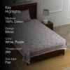 Floral Flush Bedsheet - Plum