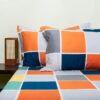 Hue Dazzle Checkered Bedsheet