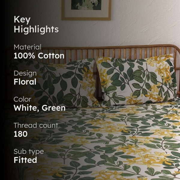 Moringa Bedsheet - Green