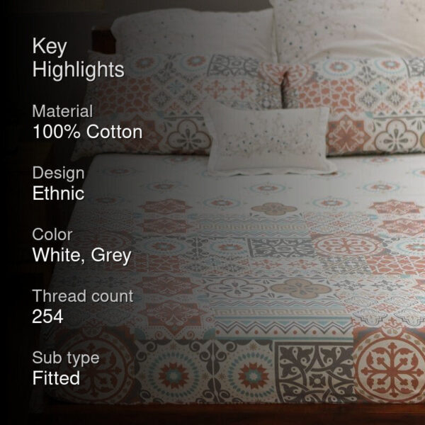 Morocco Muse Bedsheet - Biege