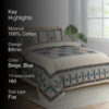Parth Ethnic Bedsheet - Blue
