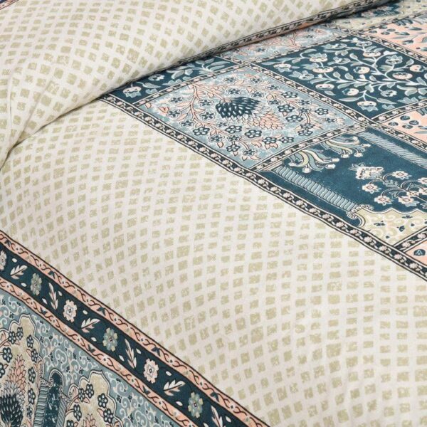 Parth Ethnic Bedsheet - Blue