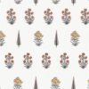 Rakhi Ethnic Bedsheet - White,Red