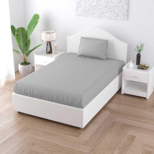 Sofia Solid Bedsheet - Grey