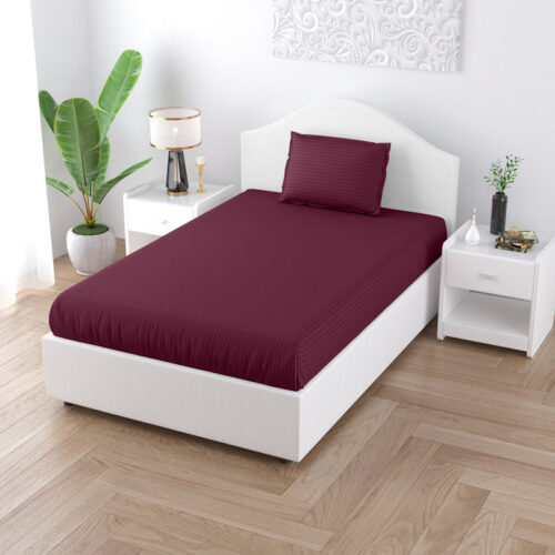 Sofia Solid Bedsheet - Purple