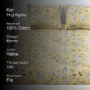 Soleli Floral Cotton Bedsheet - 130 TC