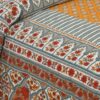 Trivona Regal Ethnic Bedsheet - Yellow