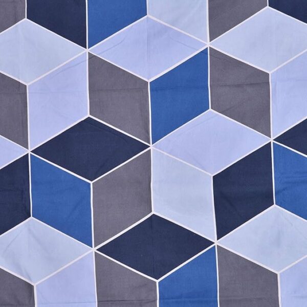 Trixie Geomatric Bedsheet - Blue Trixie Geomatric Bedsheet - Blue
