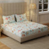 Urban Space Florence Sky Blue Bedsheet - 200 TC