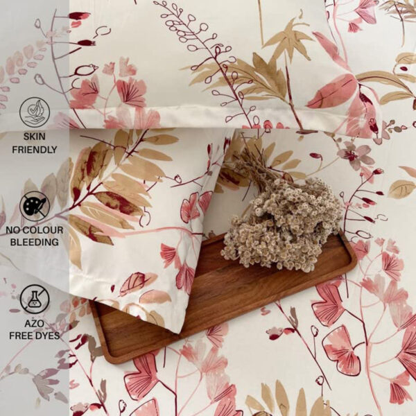 Urban Space Florvia Bedsheet (Multicolor) - 200 TC
