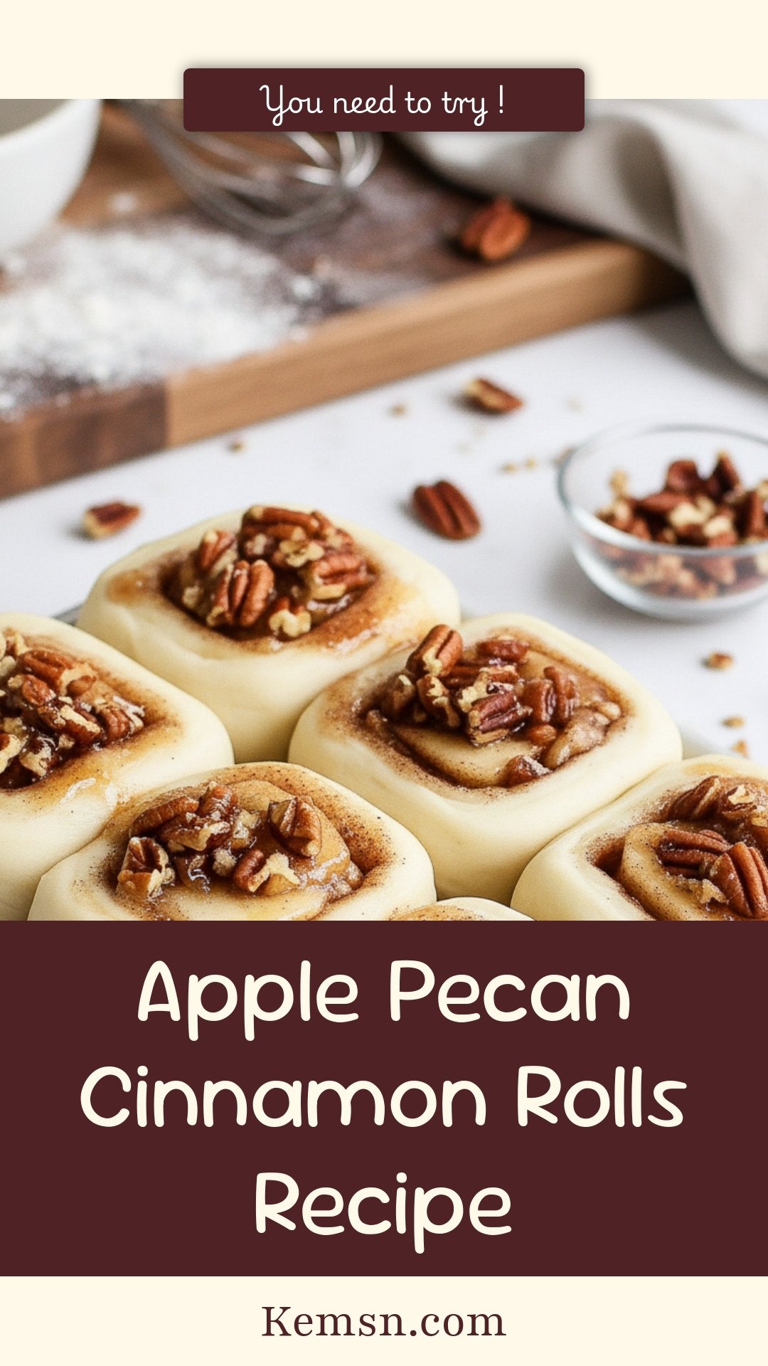 Apple Pecan Cinnamon Rolls Recipe