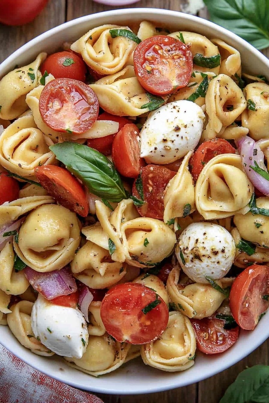 Caprese Tortellini Pasta Salad Recipe