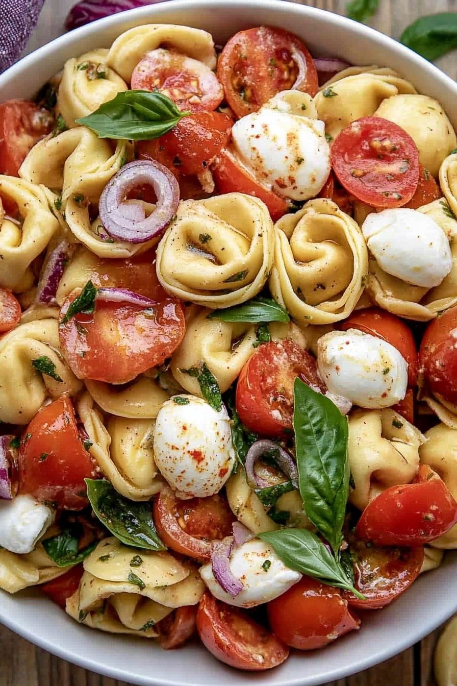 Caprese Tortellini Pasta Salad Recipe