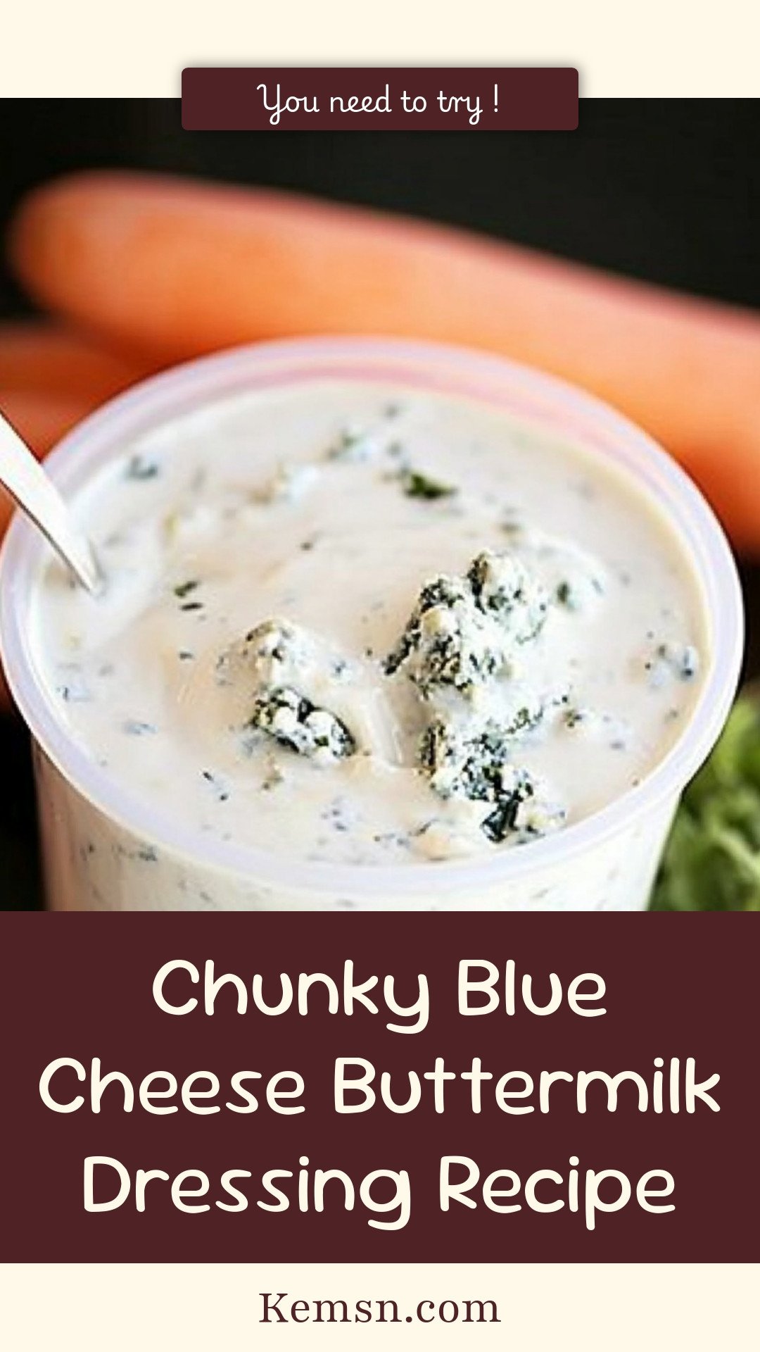Chunky Blue Cheese Buttermilk Dressing Recipe