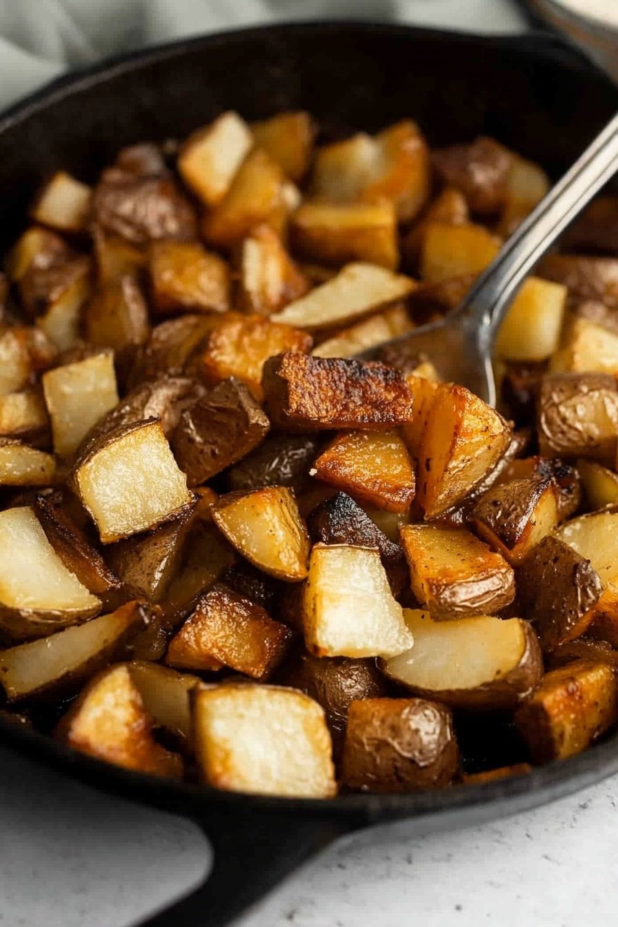 Crispy Cast Iron Skillet Potatoes Recipe