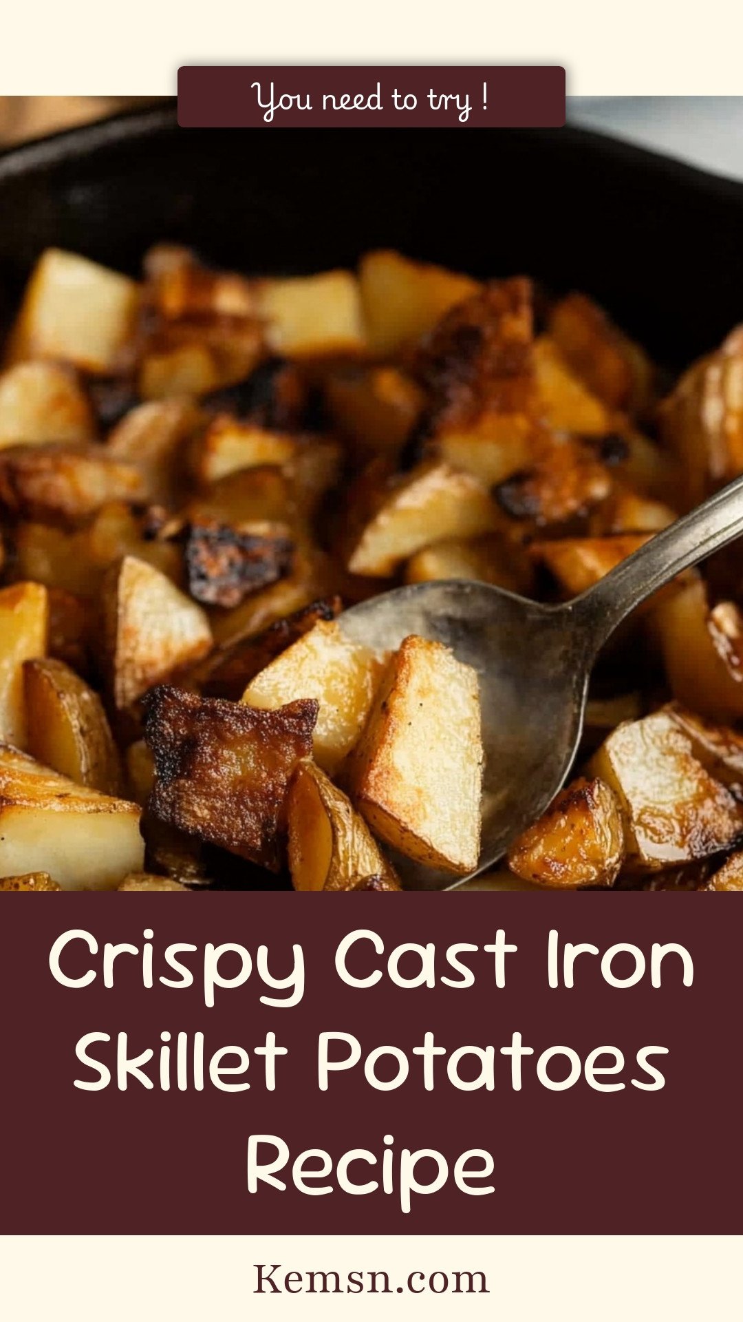 Crispy Cast Iron Skillet Potatoes Recipe