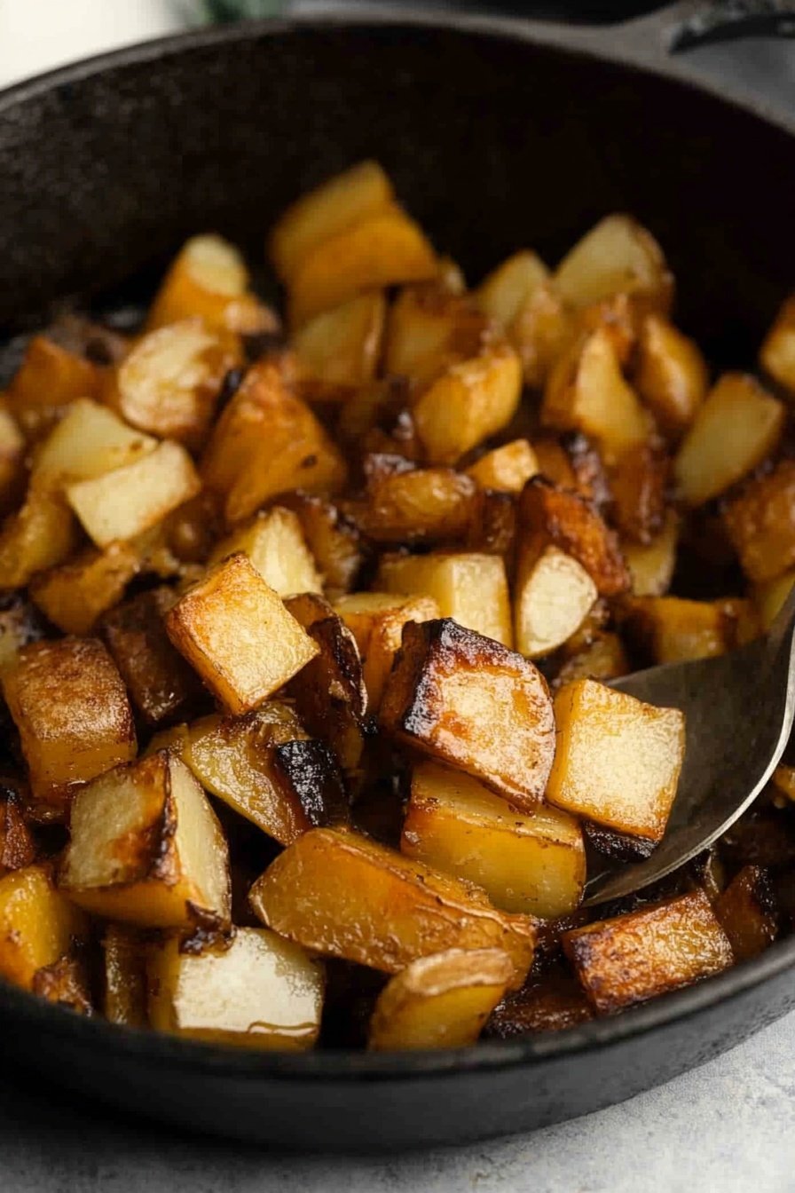 Crispy Cast Iron Skillet Potatoes Recipe