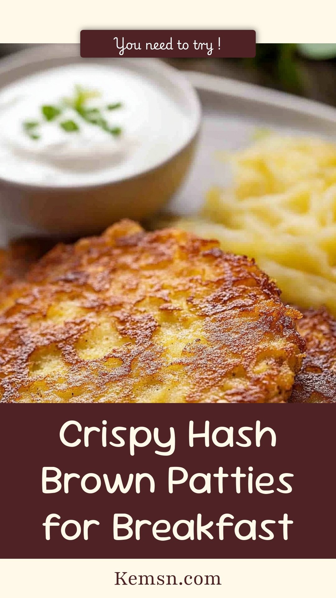 Crispy Hash Brown Patties for Breakfast