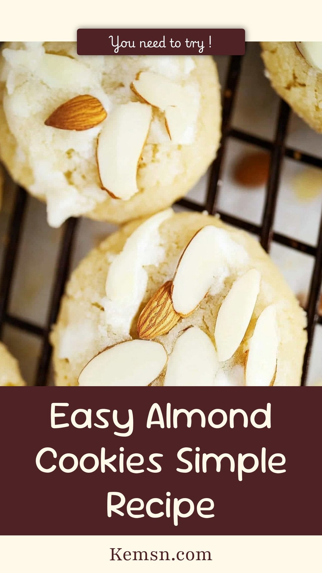 Easy Almond Cookies Simple Recipe