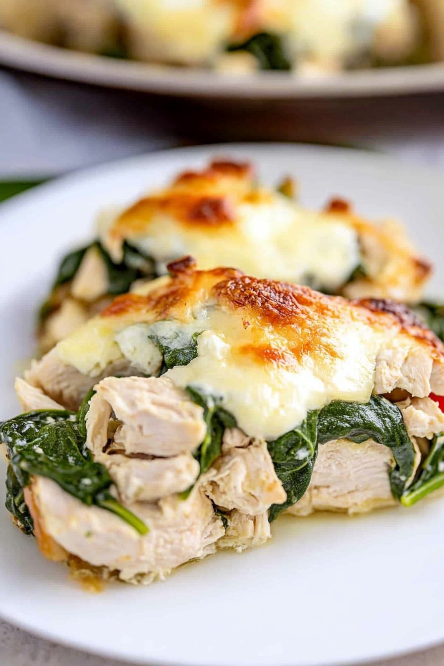 Easy Chicken Spinach Bake Recipe