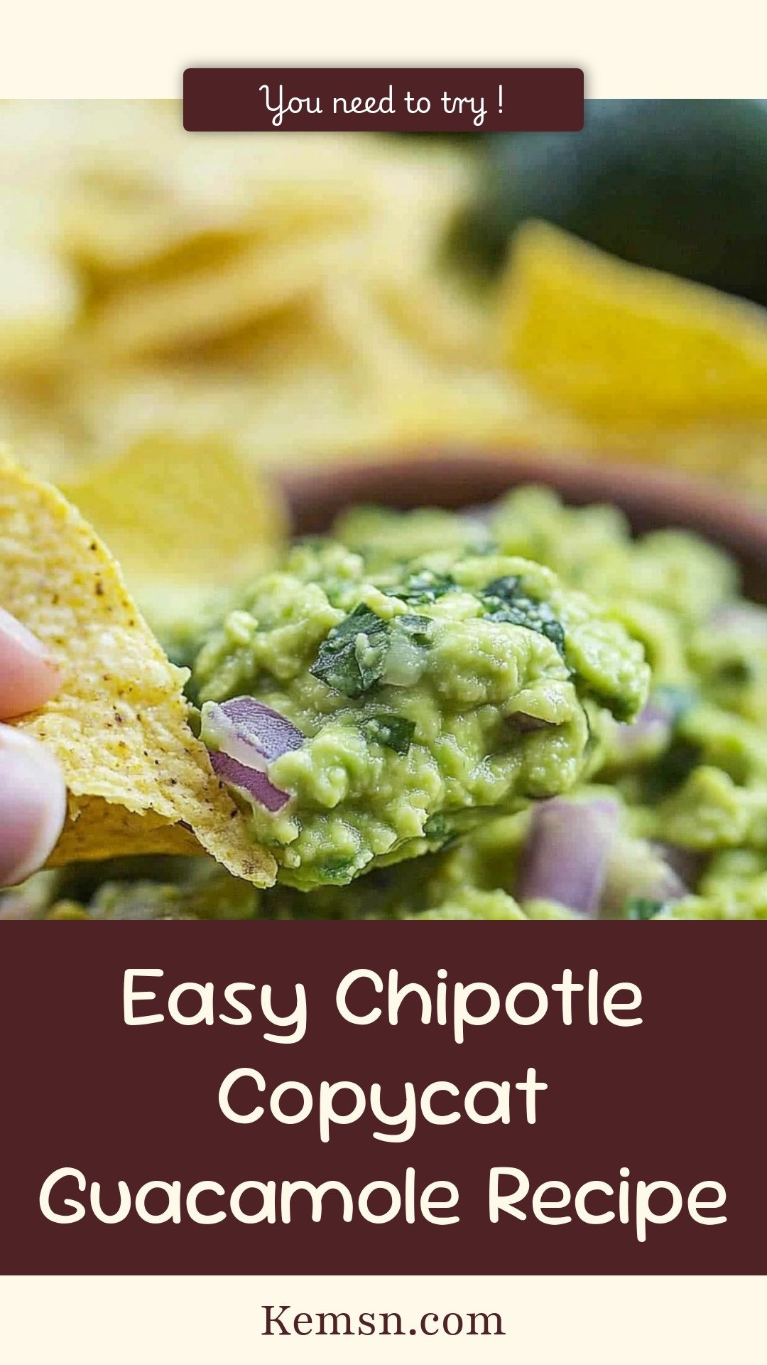 Easy Chipotle Copycat Guacamole Recipe