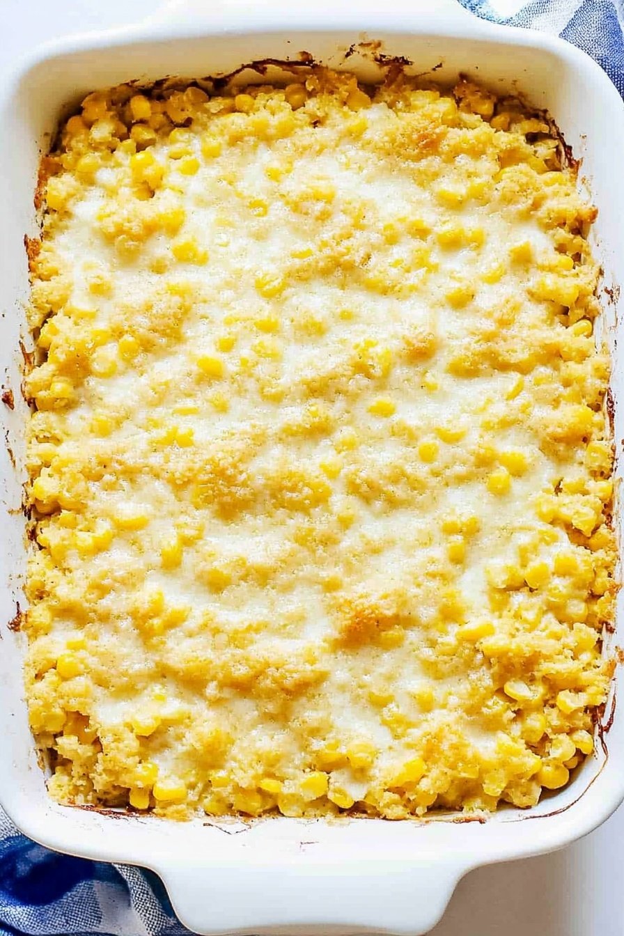 Easy Creamy Corn Casserole Recipe