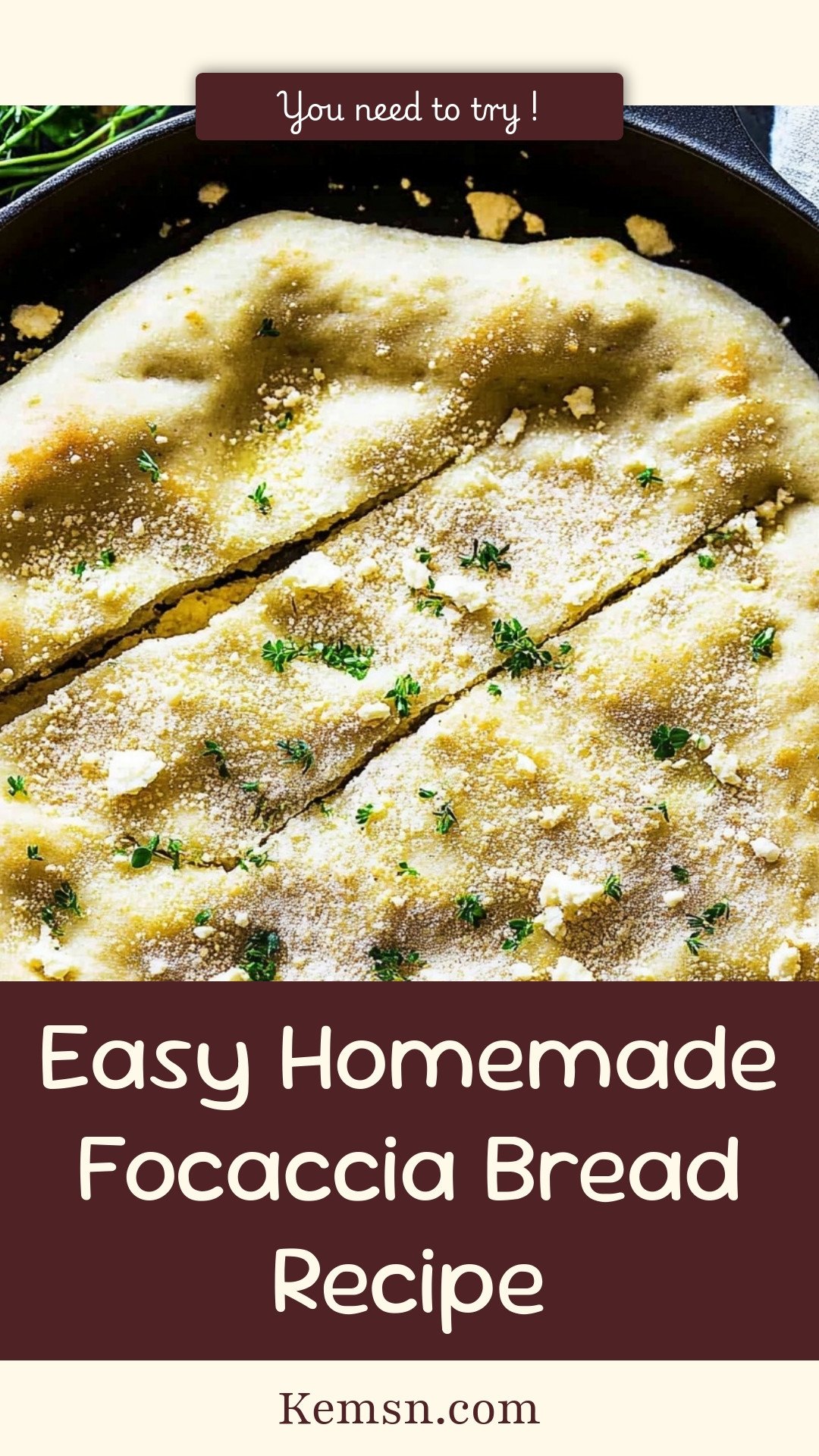 Easy Homemade Focaccia Bread Recipe