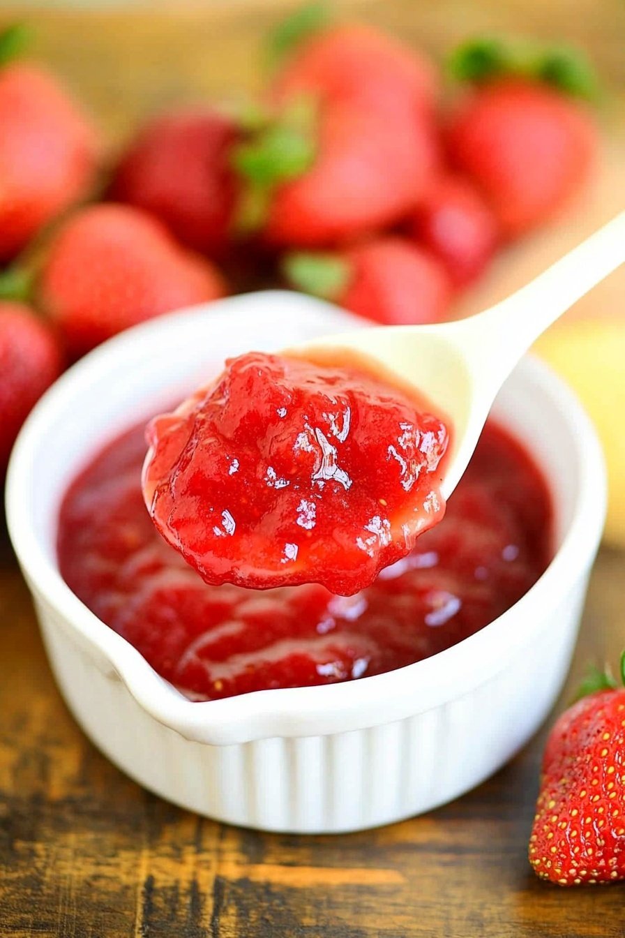 Easy Homemade Strawberry Sauce Recipe
