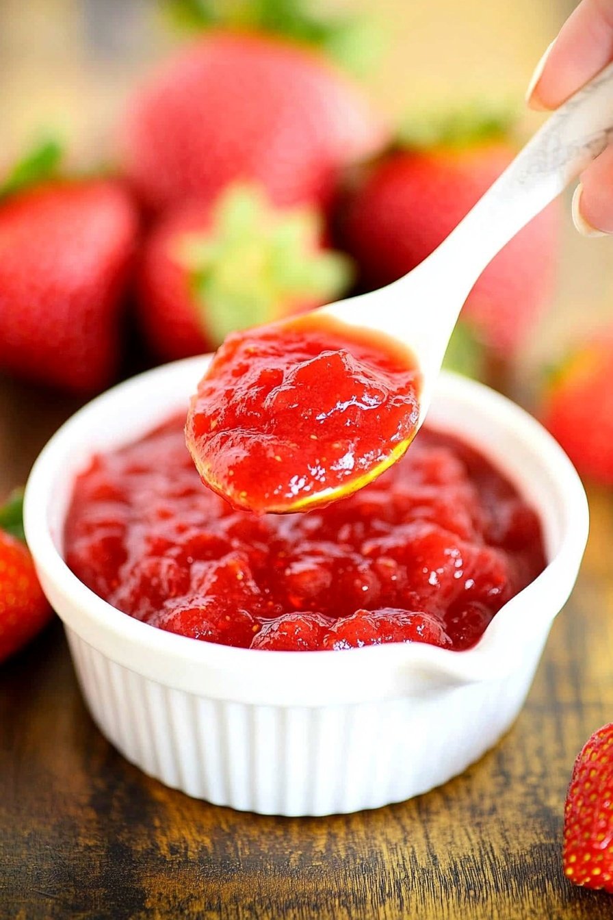 Easy Homemade Strawberry Sauce Recipe