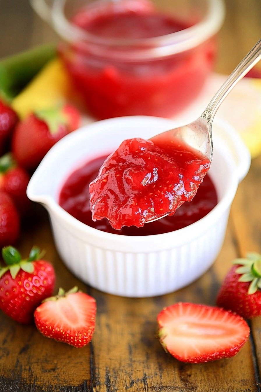 Easy Homemade Strawberry Sauce Recipe