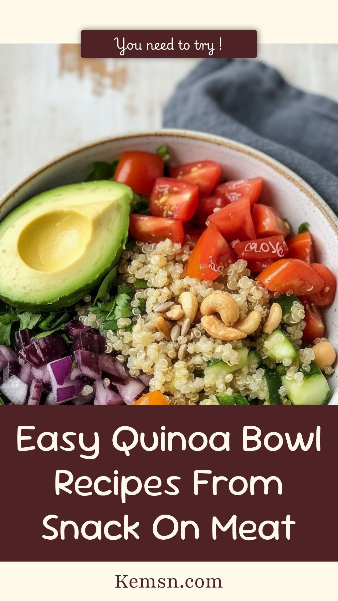 Easy Quinoa Bowl Recipes From Snack On Meat