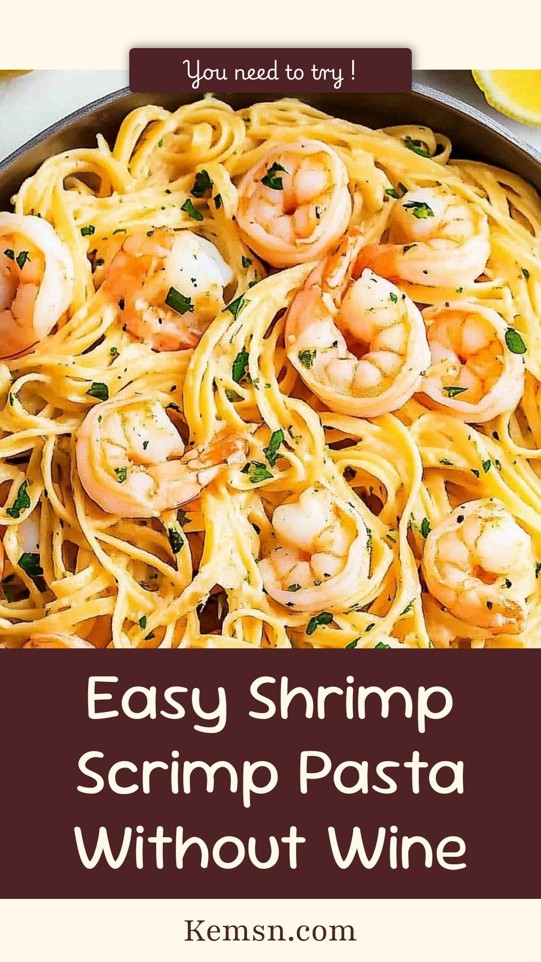 Easy Shrimp Scrimp Pasta Without Wine