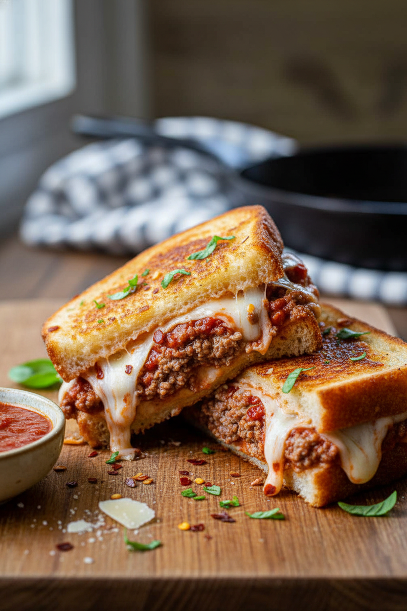 Lasagna Grilled Cheese Sandwich Recipe