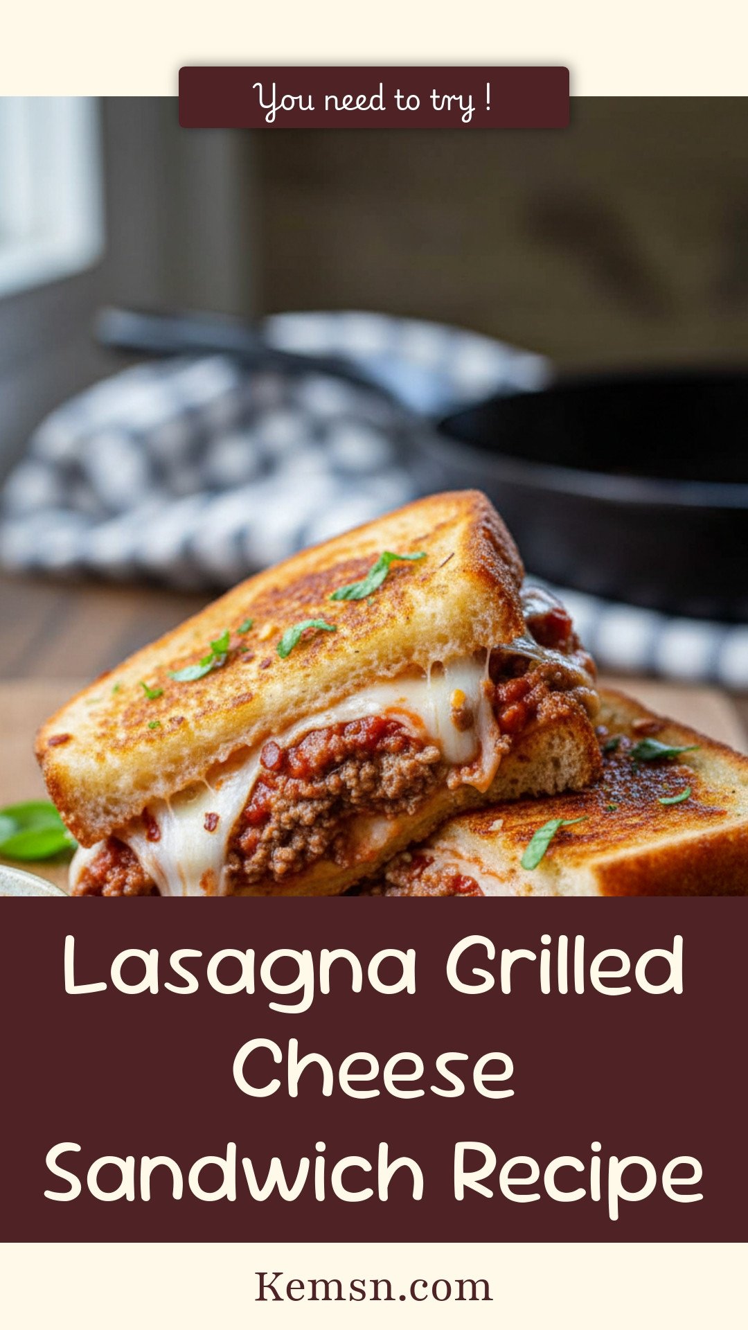 Lasagna Grilled Cheese Sandwich Recipe