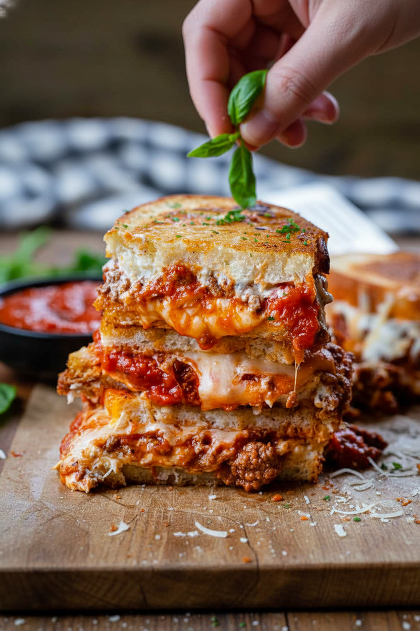Lasagna Grilled Cheese Sandwich Recipe
