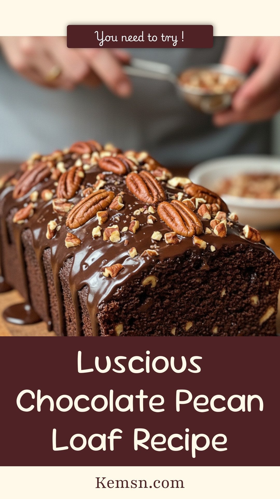 Luscious Chocolate Pecan Loaf Recipe