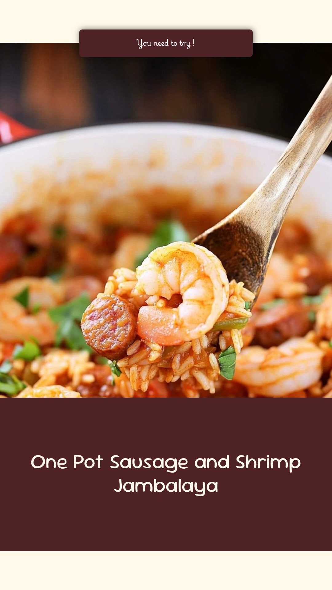 One Pot Sausage and Shrimp Jambalaya