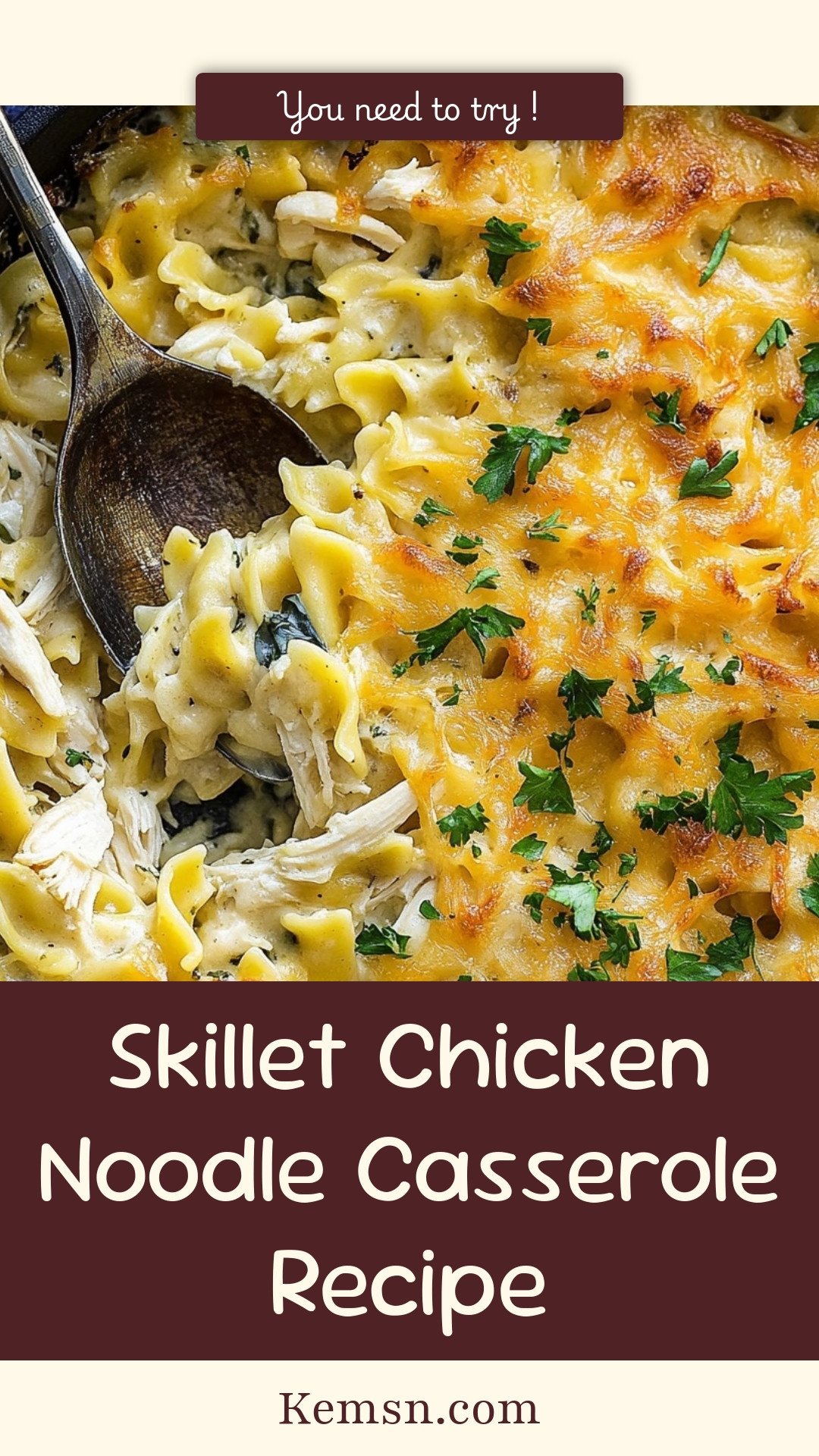Skillet Chicken Noodle Casserole Recipe