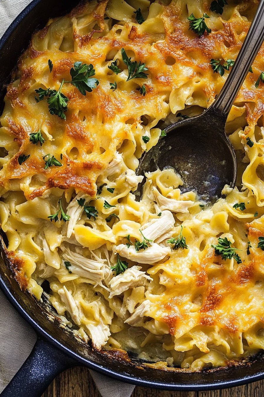 Skillet Chicken Noodle Casserole Recipe