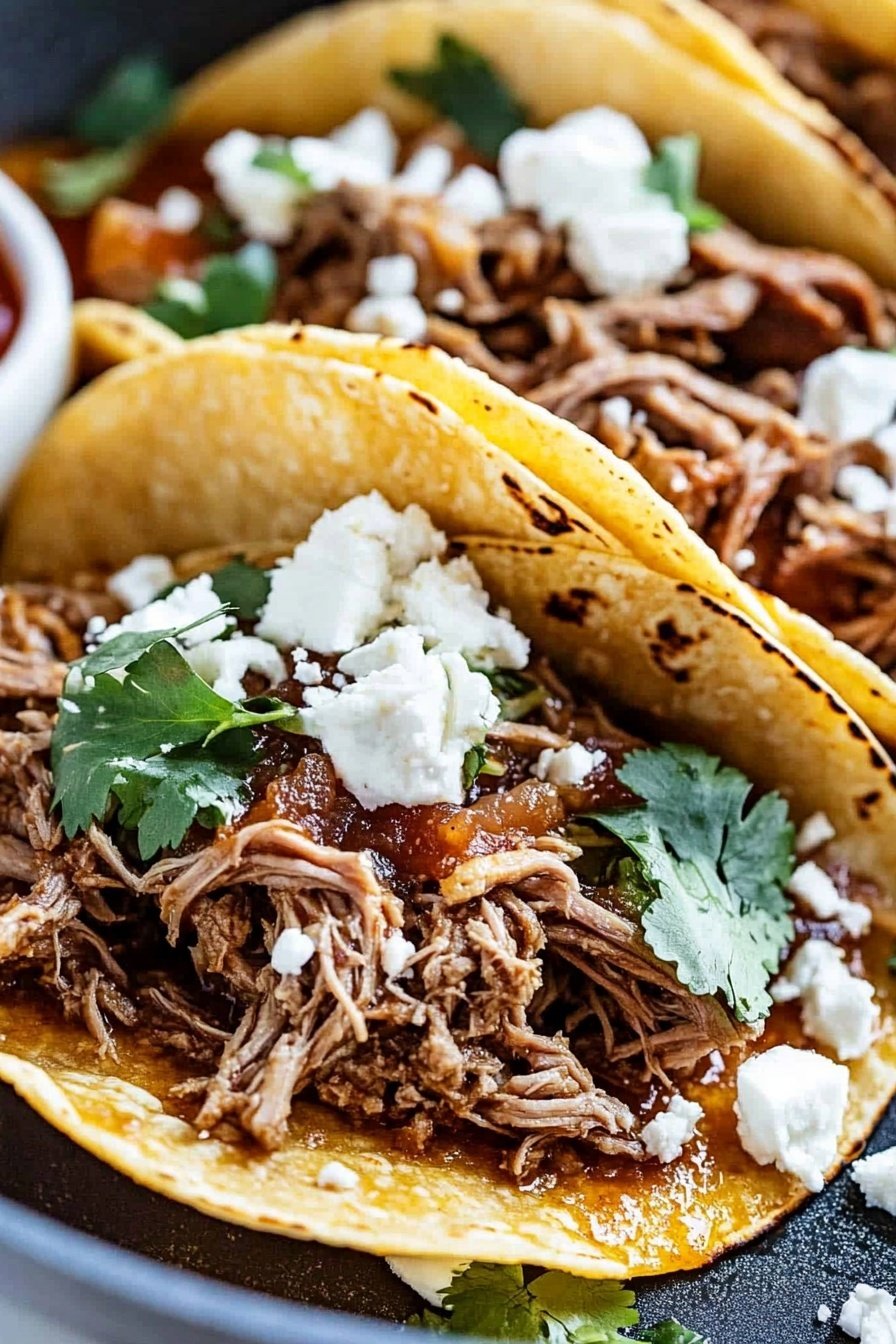 Slow Cooker Shredded Beef Tacos Recipe