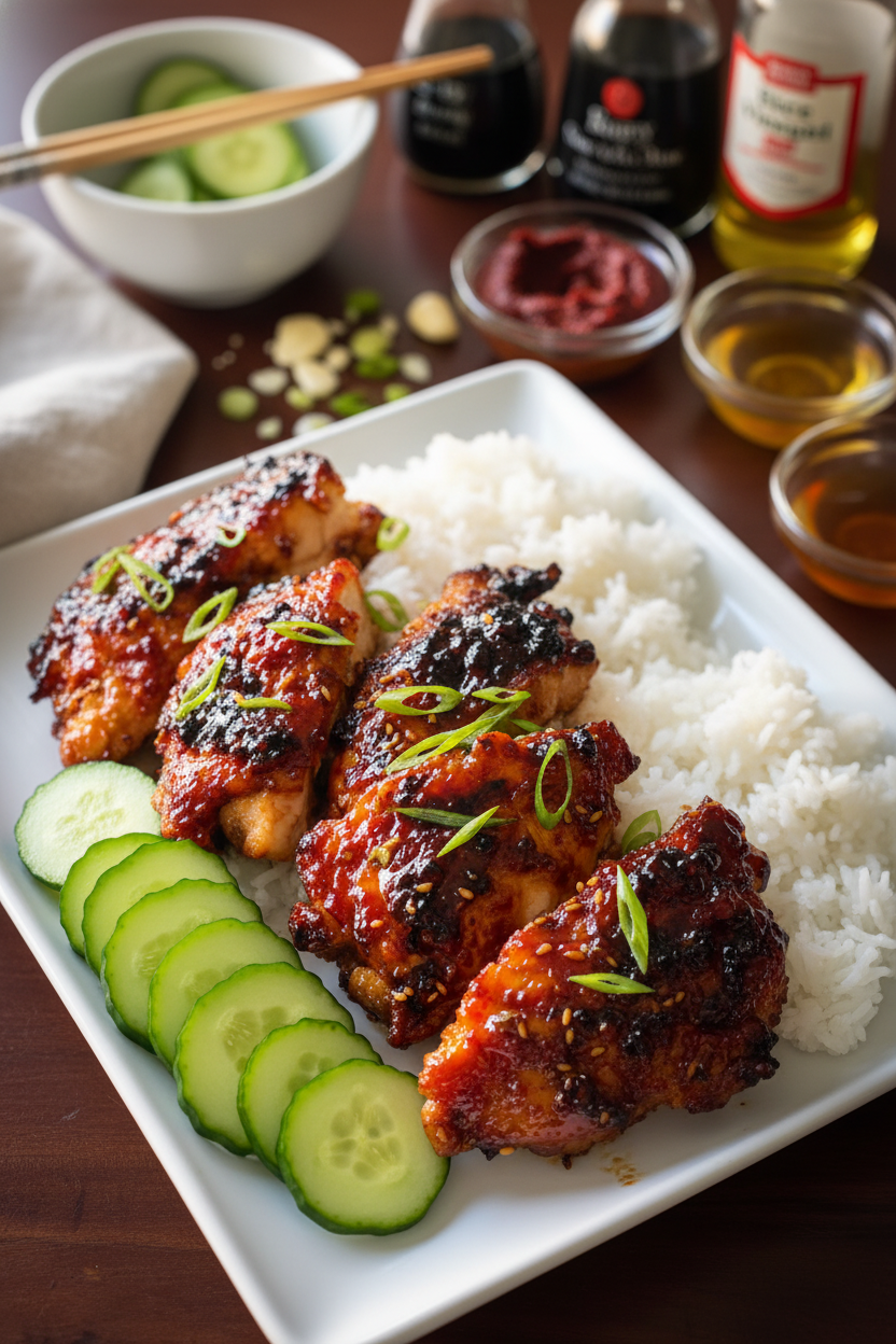 Sticky Honey Gochujang Chicken Air Fryer Recipe