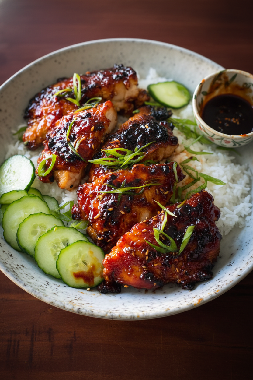 Sticky Honey Gochujang Chicken Air Fryer Recipe