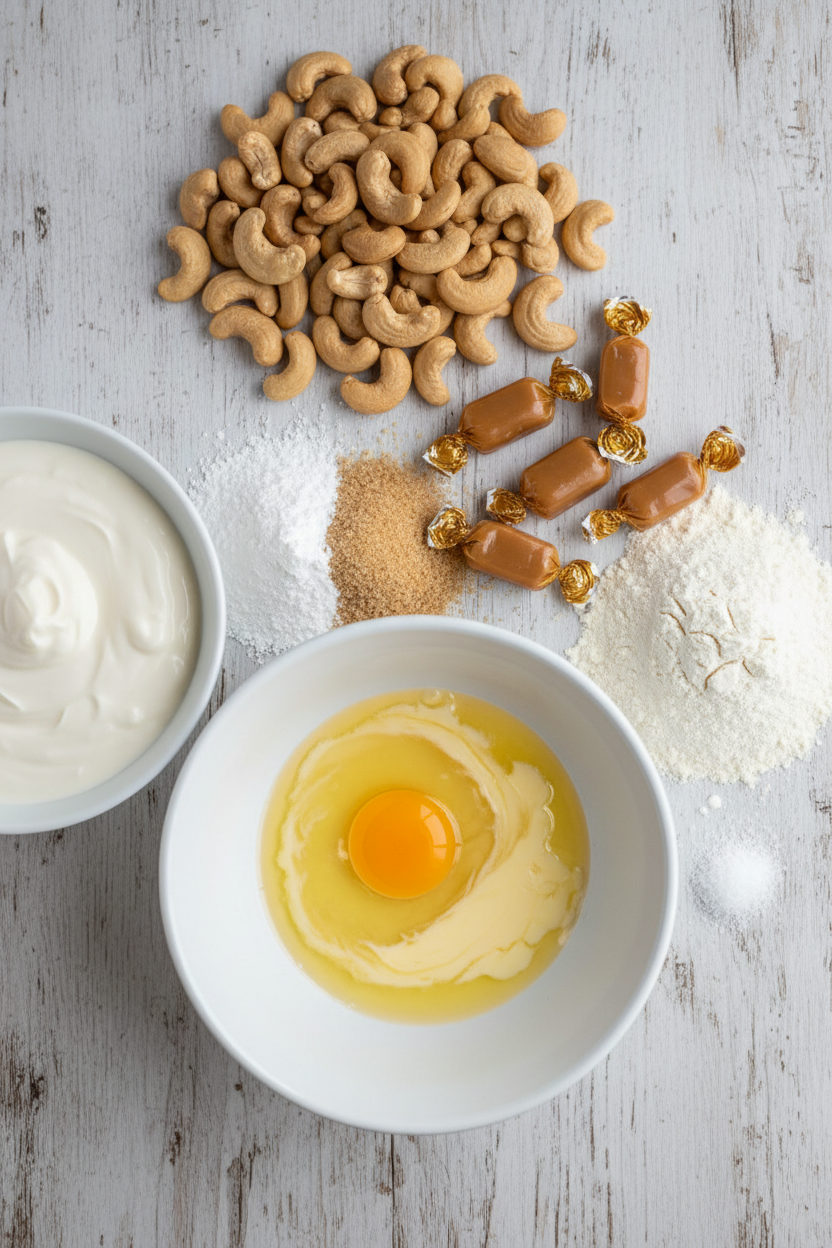 Buttery Cashew Caramel Mini Tarts