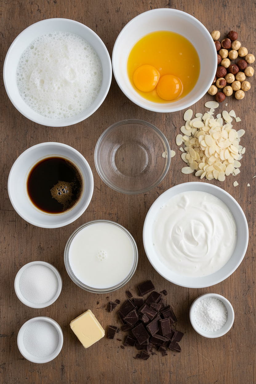 Chocolate Espresso Meringue Layer Cake