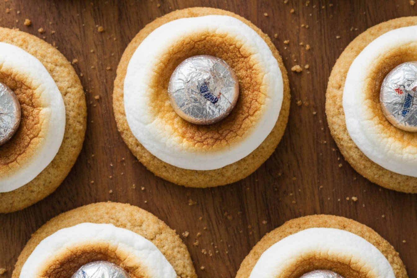 Chocolate Marshmallow Blossom Cookies